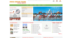 Desktop Screenshot of indiagrouptours.com